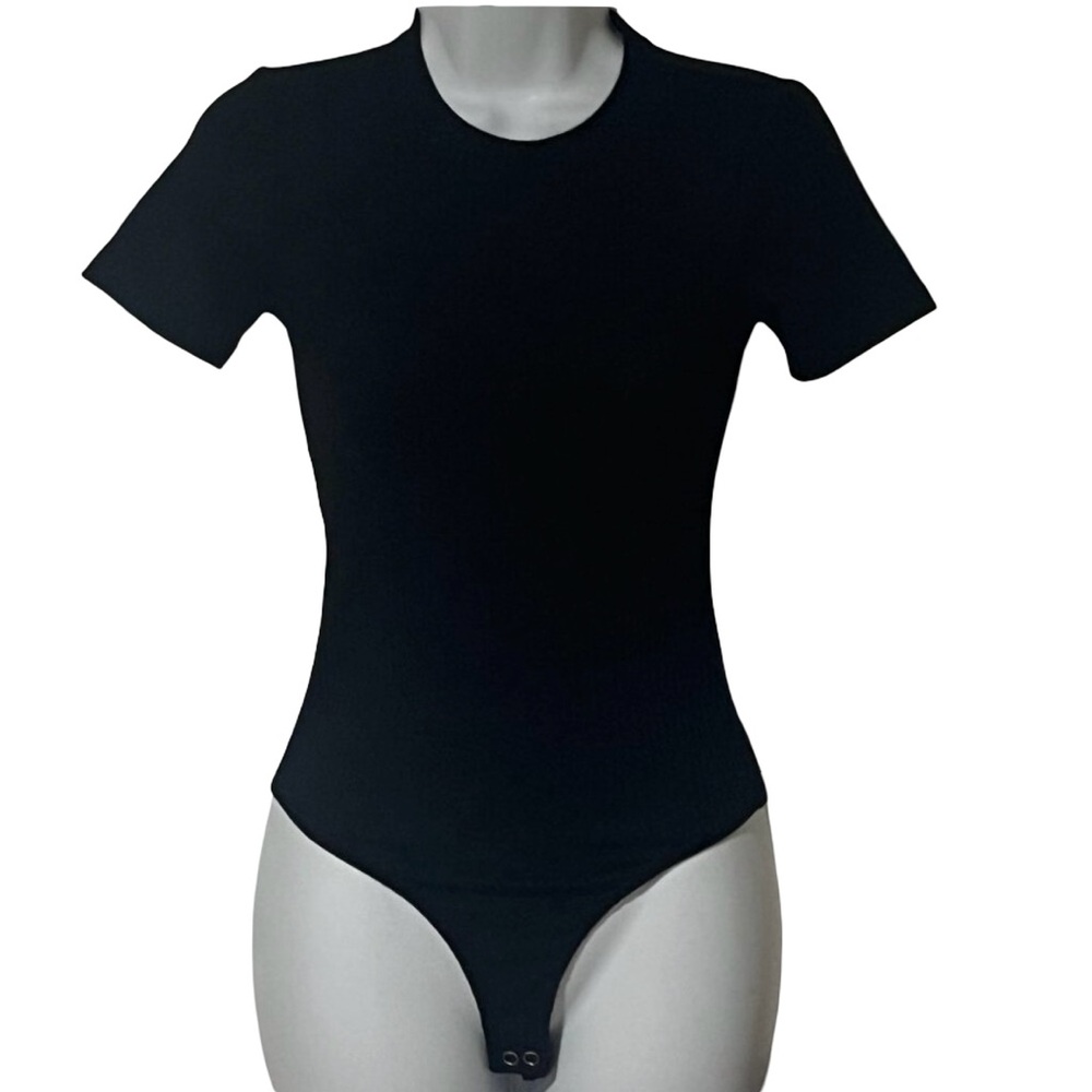 NWOT SO black ribbed short sleeve body suit